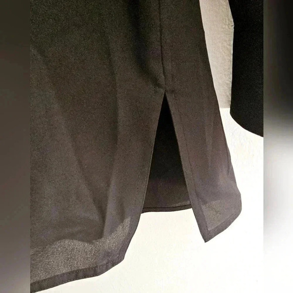 Babaton Aritzia Notion Button  Down long Sleeve Oversized Black Shirt top… - Picture 5 of 10